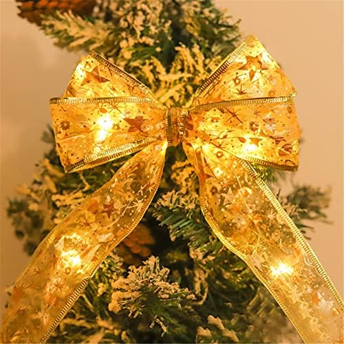 אורות עץ חג המולד הובילו קישוטי עץ חג המולד אורות מנורה מנורה אורות מיתר סרט כפול