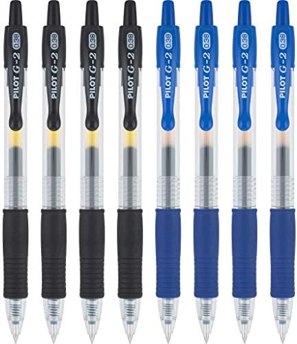 עט טייס 16591 G2 Premium Premium remulable and Agvarytable Die Pens, נקודה עדינה במיוחד, שחור וכחול, 8