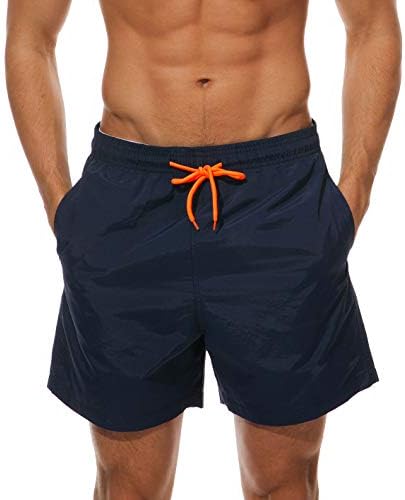 בגד ים לגברים בגד ים מהיר יבש עם בטנת רשת מעל הברך בגדי ים בגדי ים