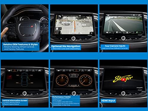 סטינגר צ'לנג'ר, מטען, קרייזלר 300 2015-2021 10 ”heigh10 ערכת החלפת רדיו W Apple Carplay, Android Auto,