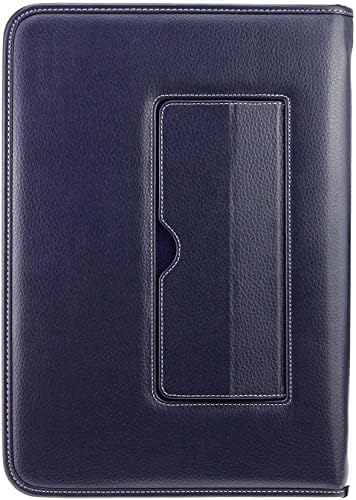 Broonel - סדרת קווי מתאר - מארז מגן עור כבד כחול - תואם למחשב נייד LG Gram 17Z90Q 17 אינץ 'מחשב נייד