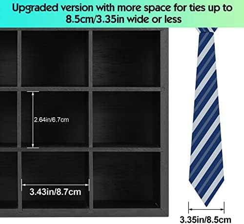 B4Life Ceaud Rack קיר קיר עניבה רכוב, מארגן עניבה מתלים לתצוגה לקיר, מארגן עניבת עניבת עניבה במבוק לגברים
