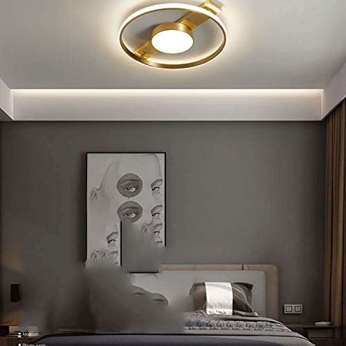 MXiaoxia אישיות יצירתית נורית תקרה עגולה, תאורת LED לחדר שינה וסלון