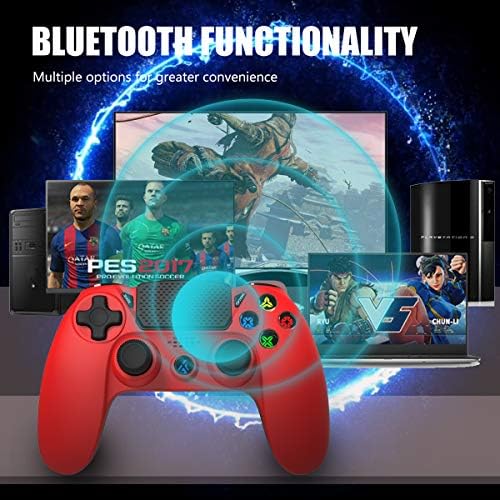 בקר עבור PS4 / Pro / Slim / PC, בקר Obird Wireless Controller Gamepad GameStick Touch Controller עם זעזוע רטט כפול