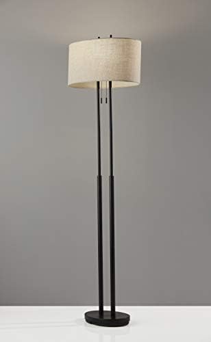אדסו 4016-26 דואט מנורת רצפה, עתיק ברונזה