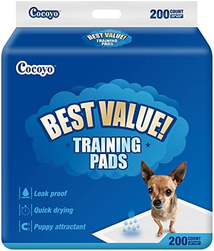 רפידות אילוף כלבים בעלות הטובה ביותר של קוקויו, 22 על ידי 22, 200 ספירה, כחול