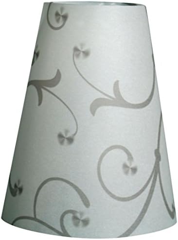 רויאל עיצובים קלף תה אור נייר יין זכוכית אהיל, כתום פרפר, סט של 6