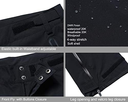 כושר שטח גולף קלימאסטורם מכנסי גשם קבועים עמיד למים 20 קראט ביצועים קלים מכנסיים ספורטיביים