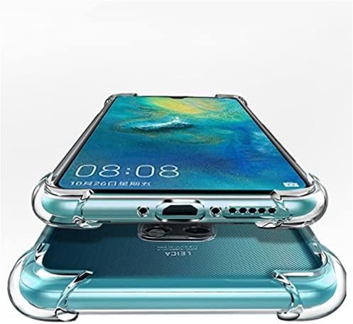 icovercace תואם ל- Huawei Mate 20 Pro Case, Crystal Sthy TPU Soft Scepting Corpper פגוש דק דק -קלור
