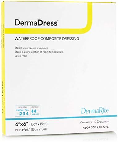 Dermarite Industries Derma Pad, 4x4, 10 Count