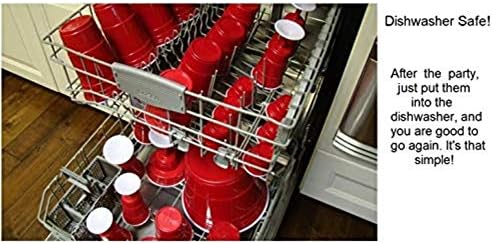 כוס אדומה חיה 12 עוז ספל צד לשימוש חוזר, זכוכית & כוס / כוסות צד אידיאלי לילדים & מבוגרים / ציוד שתייה לשימוש