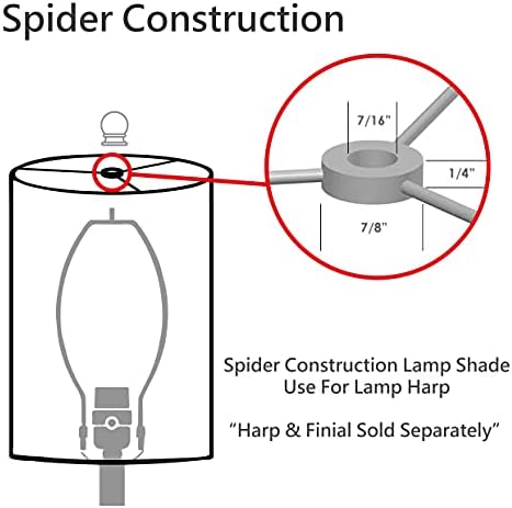 Aspen Creative 31007A צורת תוף קשה של עכביש צורת בנייה עכביש בצל בצל בלבן, 17 רוחב