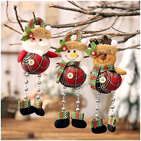 שנה חדשה 2023 סנטה קלאוס חמוד בובות איש שלג קישוט עץ חג המולד לקישוט הבית חג המולד אלף Navidad מתנה
