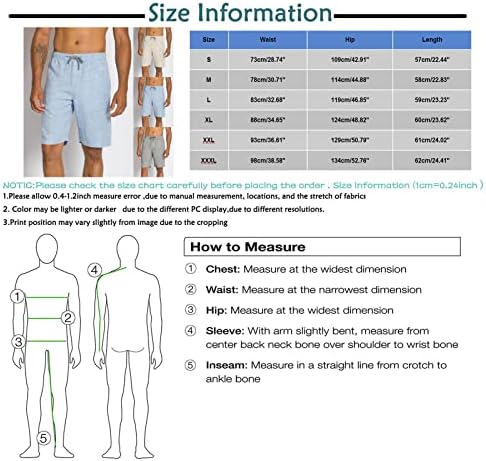 מכנסי פשתן של סקיגול גברים מכנסיים קצרים של חוף גברים, 2023 לוחות יבש מהיר של קיץ חיצוני