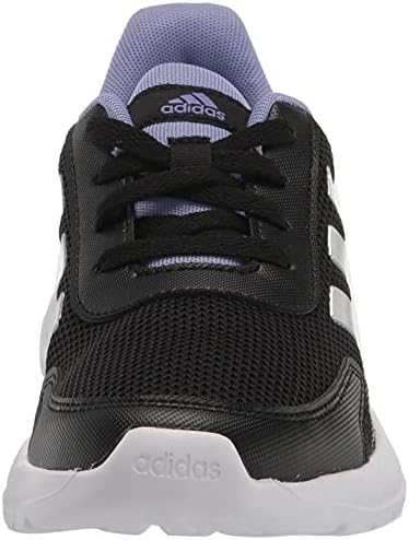 נעלי ריצה של אדידס טנסור, שחור/כסף מתכתי/סגול בהיר, 7 ארהב יוניסקס ילד קטן
