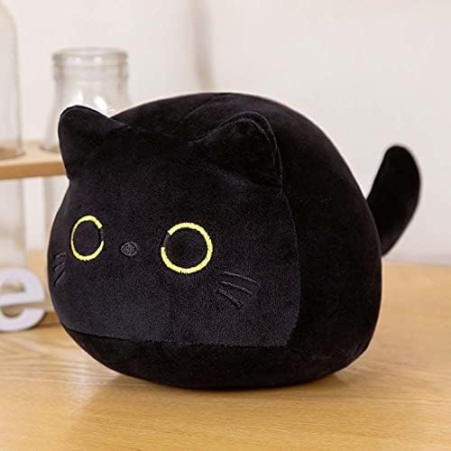 צעצועי קטיפה של חתול שחור מקסים צעצוע של בעלי חיים קטיפה מקסימה חמוד חמוד מטושט