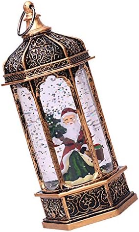בציר בית תפאורה חג המולד נר פנס סנטה שלג גלוב מואר הוביל נר מנורת מים פנס הוביל חג המולד לילה אור חג המולד מסיבת
