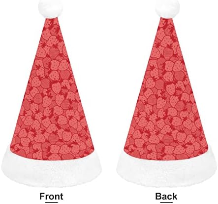 אדום תות חג המולד כובע אישית סנטה כובע מצחיק חג המולד קישוטים