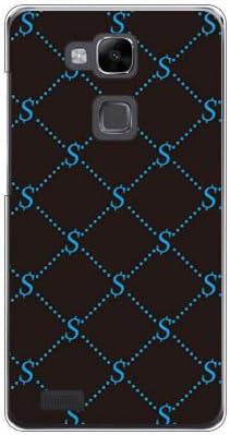 Monogram Skin S-Monogram שחור x עיצוב כחול על ידי ROTM/עבור Ascend Mate 7 MT-J1/Rakuten Mobile