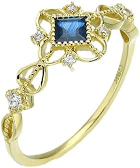 2023 טבעת חדשה רטרו רטרו נסיכה חלול טמפרמנט פשוט טבעת לבנה טמפרמנט אופנה רב תכליתי טבעת פתוחה פשוטה מתכווננת טבעת