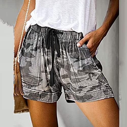 מכנסיים קצרים לנשים טרקלין קיץ מזדמן נוח בצבע טהור מכנסי חוף קצרים רחבים מכנסיים קצרים מותניים קצרים