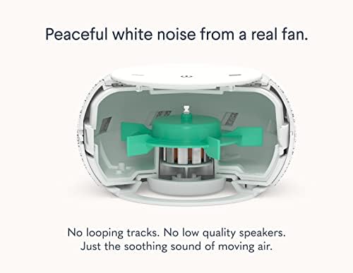 Snooz Pro - מכונת רעש לבנה חכמה ומארז נסיעות - מאוורר אמיתי בפנים, רעש לבן לא מעופף, טון ונפח