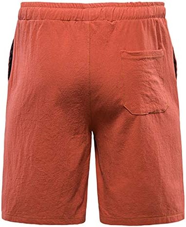 מכנסיים קצרים פעילים לגברים קיץ רגיל כותנה ומכנסי חוף פשתן למכנסיים קצרים של כדורסל ספורט