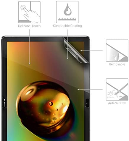 מגני מסך KWMobile 2x התואמים ל- Huawei Mediapad M5 Lite 10 - סרטי תצוגה של טאבלט מט מגן על מסך