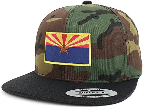 צבא אריזונה מדינת דגל תיקון שני טון הסוואה שחור שטוח כובע בייסבול