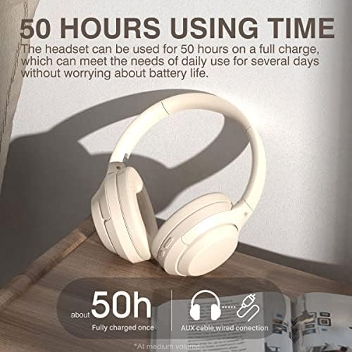 IKF T1 אוזניות קוויות אלחוטיות שיחה רעש מבטל רעש אוזניות Bluetooth בסריאו בס סטריאו 50 שעות באמצעות זמן מיקרופון