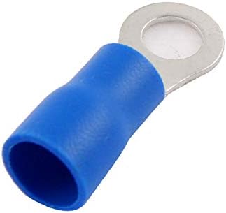 40 יחידות טבעת לשון מראש מבודד מסופי מחבר כחול עבור אוג 12-10 כבל (40 יחידות טבעת לשון מראש מבודד