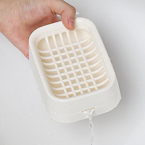 ארבור בית מקסי סבון תיבת צלחת מלבן אמבט סבון מקרה ספונגר מחזיק עם ניקוז חורים מגש