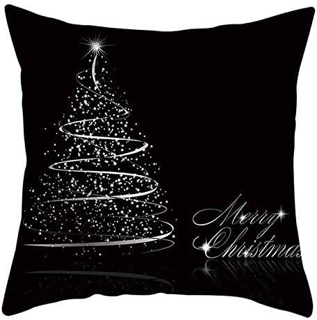 כיסוי כרית ציפית עור אפרסק אקאבש, כיסוי כרית למיטה מקרי כרית כיסא ספה, עץ חג המולד חג שמח מתנת