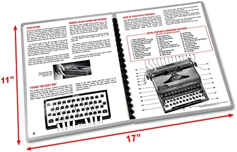 רויאל נייד שקט דה לוקס מכונת כתיבה הוראות הפעלה מדריך למשתמש רבייה של בציר מקורי