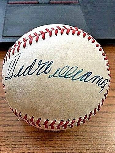 טד וויליאמס 4 חתם על חתימה משנת 1986 בייסבול סדרת העולם! רד סוקס! JSA! - כדורי בייסד חתימה