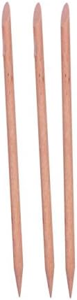 עץ כלי מניקור מקל כתום 100 יחידות דחפן פדיקור אמנות מסיר לציפורן נייל חשמלי פדיקור קיט