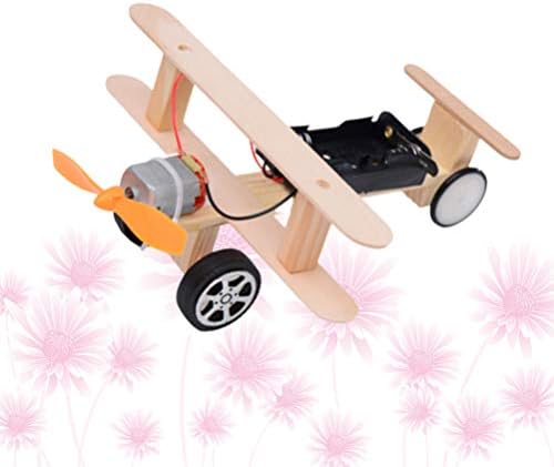 Nuobesty Flying Airplane צעצוע DIY דגם מטוס דגם מעשי פאזל פאזל DIY מטוס הרכבה DIY לילדים לילדים ≠ ללא