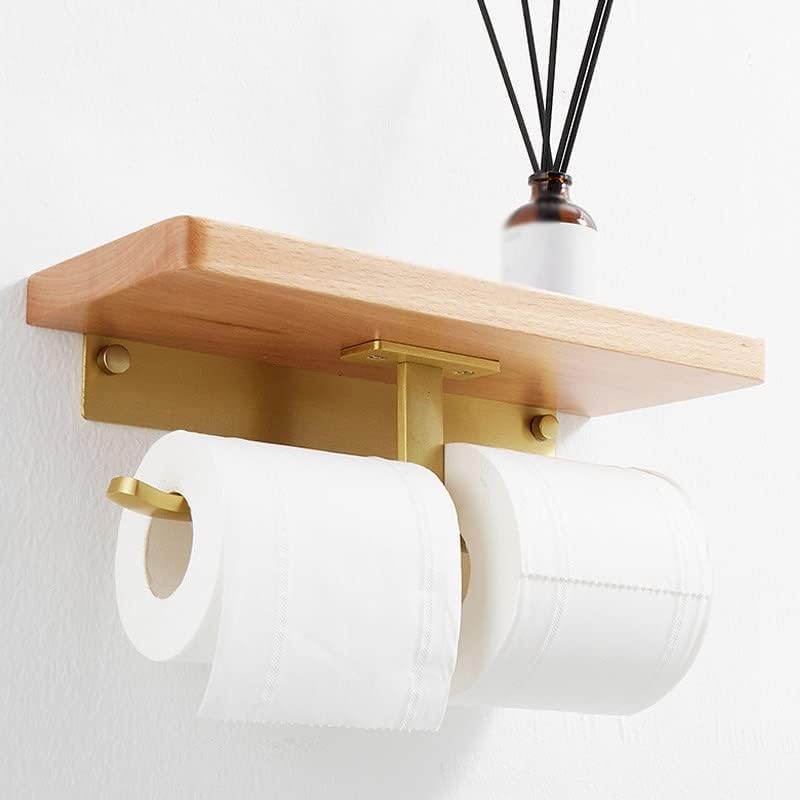 אביזרי חומרת אמבטיה מעץ מדפי נייר מחזיק נייר מדף מעמד נייר טואלט