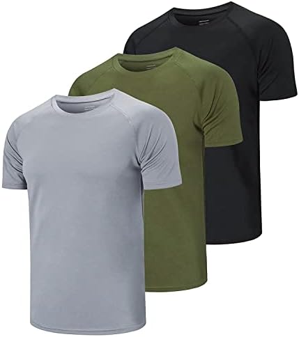 CIMIC 5/3 חבילה מריצה גברים חולצות מזדמנים אימון לחדר כושר רגיל לחות פיתול חולצות שרוול קצר פעיל
