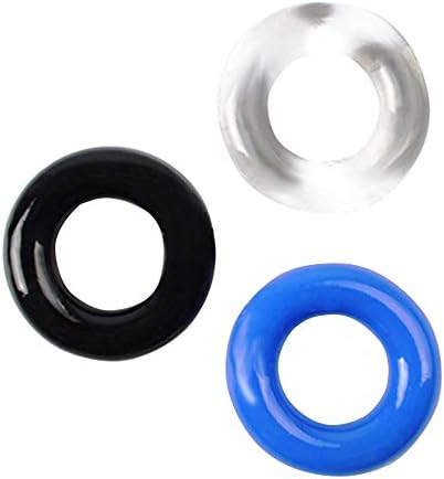 Penisring/Cockrings, 6 PCS בגדלים שונים שרוול פין סיליקון שרוול/עזר, נמתח ארוך יותר קשה יותר זקפה נעילה כלוב,