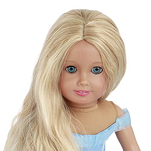 פאות בובות AIDOLLA עבור 18 '' בובות נער אמריקאיות, בנות מתנות חום עמידות בפני פאות החלפת שיער