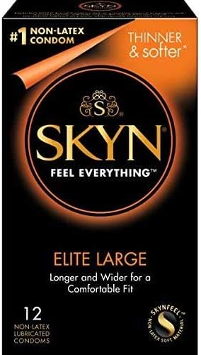 אורח חיים Skyn ​​Elite קונדומים גדולים, 12-count