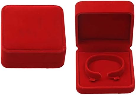 חתונה תכשיטי אחסון מקרה אדום קטיפה טבעת עגילי שרשרת תליון צמיד אחסון ארגונית אריזת מתנה
