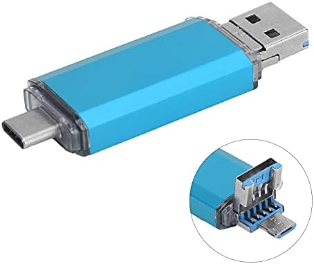 כונן פלאש USB 3.0, 3 ב -1 בסגסוגת אלומיניום כונן זיכרון כונן זיכרון U כונן דיסק עם סוג C, מתאם USB מיקרו