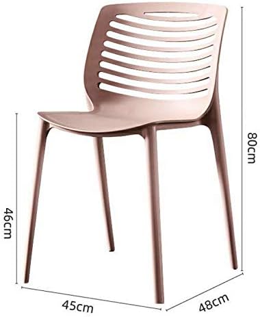 אגוז יצירתי פשוט מודרני כיסא חלול גיאומטרי כיסא אוכל אופנה כסא עבה פלסטיק כסא קבלת פנים פנאי חיצוני