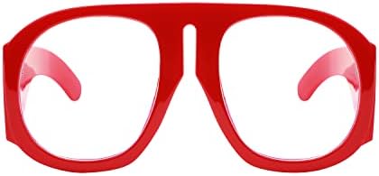 פייסדי גדול כחול אור חסימת משקפיים נשים גברים גדול פלסטיק טייס מסגרת משקפי ברור עדשת מחשב משקפיים