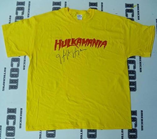 Hulk Hogan חתום על WWE Hulkamania חולצת טריקו PSA/DNA COA Autograph