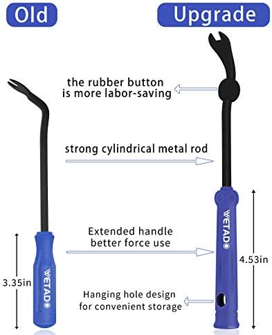 כלי הסרת חיתוך אוטומטי של Wetado, מסיר אטב מפלסטיק, כלי הסרת קליפ, מסיר לוח/ריפודים - מסיר