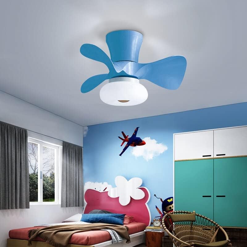 Chezmax מיני מנורה של מאוורר תקרה קטן מרפסת חדר אוכל חדר שינה מאוורר חדר שינה מאוורר אור היפוך שלט רחוק