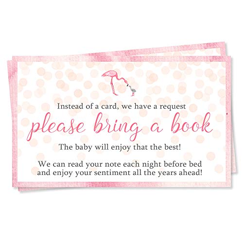הביאו כרטיסי ספר פלמינגו מקלחת תינוקת הספר הראשון של תינוקת צבעי מים קונפטי פיצוץ בואו נשלח לבקשת ספריית